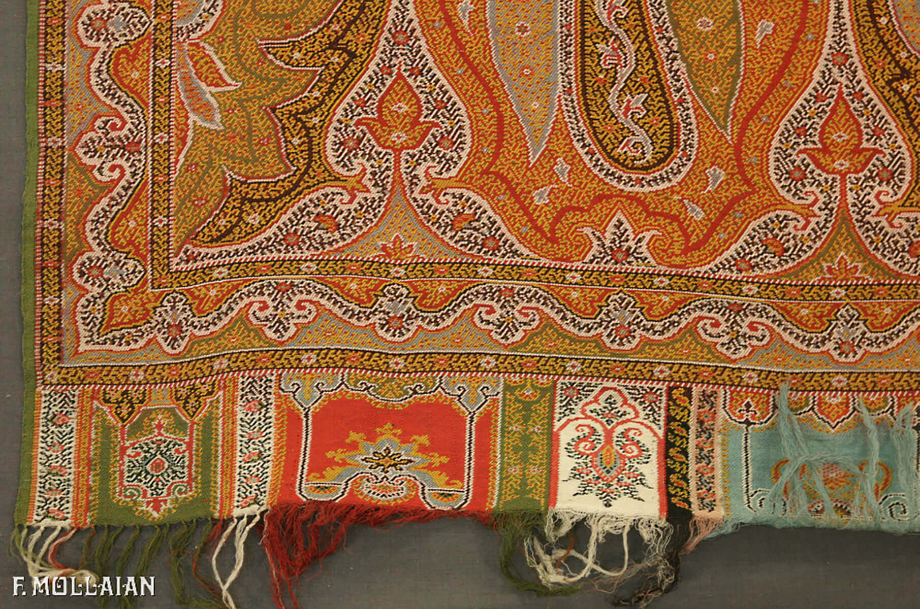 A large Antique Indian Kashmir Textile n°:86080000